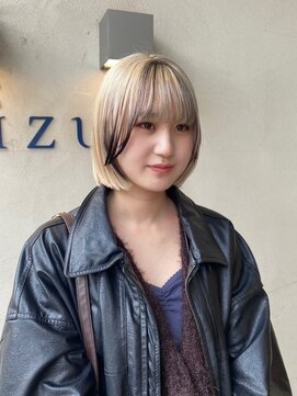 ロア バイ シズク センター南(LOA by sizuk) ブラック × ブロンド のデザインカラー