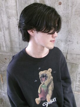 ニアウ 太田店(Niau) メンズボブメンズミディアムメンズパーマニュアンスパーマ眉毛