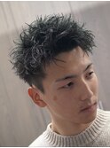 スパイキーショート ピンパーマ