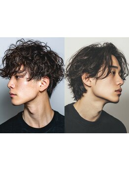 《平日22時迄》男性に選ばれる実力派サロン★メンズカット+シャンプー￥3000/カット+パーマ￥6500[池袋]