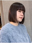 ◇ボブ 縮毛矯正 顔周りカット 表参道 髪質改善