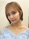 韓国風ぱつっとボブ