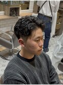 men's/メンズ/リバースセンターパート/サーフカール/神保町/眉毛