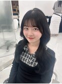 韓国風レイヤーカット髪質改善ダブルカラーハッシュカット轟れな