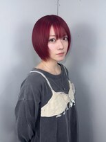 モシャス(MOSHASU)&nbsp;チェリーレッド/ショートカット/東京美容室