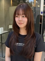 オルロバイイザ(ORLO by IZA)&nbsp;〇透明感カラーウォームブラウンレイヤーカット艶髪