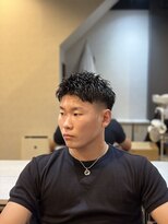 スウェル 押上店(Swell) 男らしさを引き立てるフェードアップバングショート