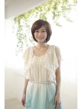 オーガニックサロン フェイス 梅田店(organic salon face) 大人ヘア「お手入れ簡単」ショートボブ