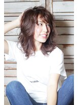 ララテラス(LaLa Terrace)&nbsp;【LaLaTerrace】無造作ウェーブ×ベリーピンク