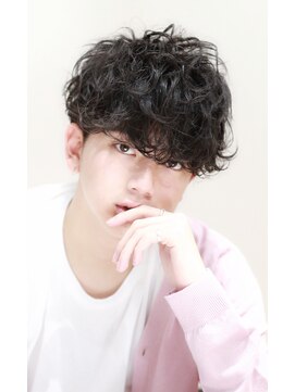 リップスヘアー 銀座(LIPPS hair) スマートマッシュラフ無造作ツーブロック刈り上げビジカジパーマ