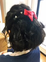 エモーション 発表会ヘアアレンジ　担当　松井恵子