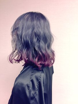 サーヴ ネクスト ヘア 元町店(SERVE next hair) ash×purple