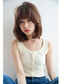 Chlom立川ナチュラルブランジュ小顔レイヤーロブ