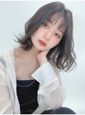 暗髪ふんわり外ハネボブ