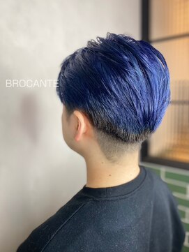 ブロカント ラックスビー 立川北口店(BROCANTE LUXBE) ブルーサファイア ビビッドカラー 派手髪 韓国