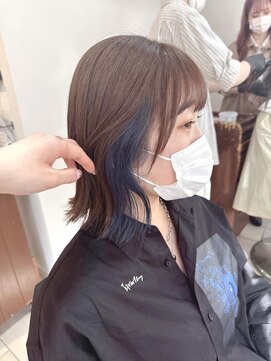 テトラ バイ ネオリーブ 横浜西口店(tetra by neolive) 寒色透明感デザインカラー＊*