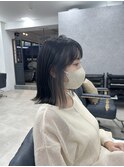 イヤリングカラー×ダークシルバー