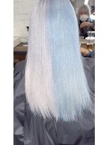 ヘアーエクステンド エフ 渋谷(f)&nbsp;シルバー＆パステルブルー