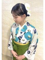 ファーレンピュアスウィート(fahren-pure-suite) 祝卒業式お支度ヘアーセット、袴着付け