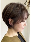 大人可愛いショートボブ20代、30代、40代、50代