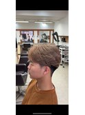 メンズカラー ミルクティーベージュ 東海大学前駅 メンズカット