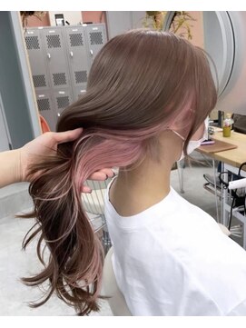 ベル 表参道Terrace(Belle) ケアブリーチを使用したデザインカラー　スタイリストchiaki