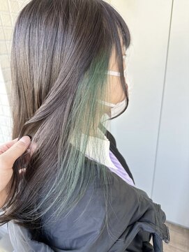 ユウル 横浜(juhl.) インナーカラー/グリーンカラー/ニュアンスカラー/横浜/横浜駅