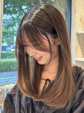 ニュイ(NUIT) ミルクティーベージュダブルカラーケアブリーチグレージュ40代