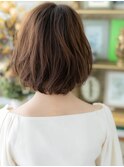 ■ミルクティーアッシュ抜け感ボブパーマ512-6戸田公園30代40代