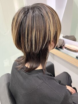 クシュ 本川越店(kusyu...) イメチェンホワイトブロンド外ハネボブ美髪ワイドバング韓国黒髪