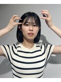 顔タイプ診断・骨格診断/大人可愛い重ためボブ