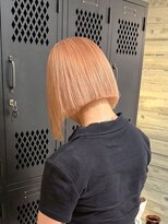 ヲタク(wotaku.)&nbsp;オレンジブロンドペールオレンジピンクカラーハイトーンミニボブ