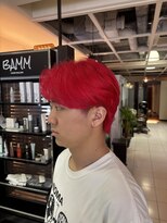 メンズサロンバムオム 名古屋栄店(MEN’S SALON BAMM HOMME)&nbsp;ビビットレッドで個性を