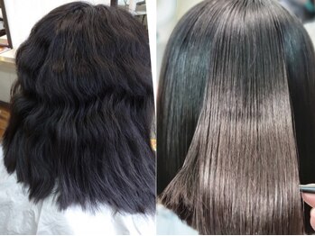 かぐや姫 エルモード フェレ美容室 行徳店の写真/最新の縮毛矯正のご用意あり♪特に強い癖毛、大人髪のデリケートな癖毛、ハイカラー毛の癖毛に対応★