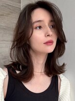 トルネード(TORNADO)&nbsp;外国人風カーテンバングレイヤーロブ　n7.7.25