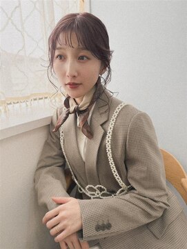 ロマーリ(LOMARLIE) 20代30代セミロング顔周りカットブリーチダブルカラーアレンジ