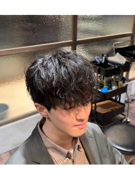 メンズココ メンズパーマ 韓国ヘア 日本橋店(MENS COCO) お客様スタイルボリュームを抑えたツイスト巻き