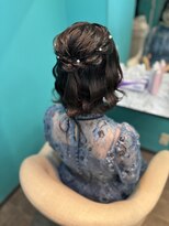 リエラ 新宿(RIERA)&nbsp;ボブのハーフアップ