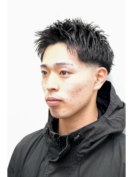 ルックグッドストア タカラヅカ(LOOK GOOD STORE TAKARAZUKA) メンズカットアップバングスキンフェードスパイキーショート0106