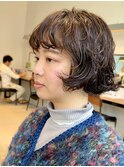 ショートボブボブパーマ
