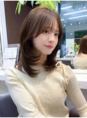 小顔レイヤーカットミディアムレイヤーレイヤーロング【日本橋】