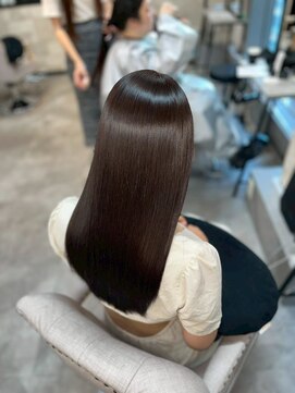 ハル 新宿(haru) ウォームブラウン/髪質改善/韓国風/モテ髪/さらツヤロング