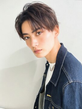 アース 市ヶ谷店(HAIR&MAKE EARTH) 無造作◎メンズセンターパートニュアンスパーマ