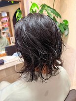 ヘアリゾート粋 ティガ 池袋店(tiga)&nbsp;透明感シアーブラウン/レイヤーカット/ミディアム/ウェーブ