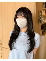 リエットヘアー 西尾市杢左店(Lie-et. hair)&nbsp;【西尾市】黒髪ロングに軽やかさを。ハイレイヤーで印象チェンジ