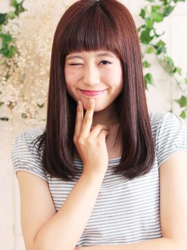 美容室クローバー 新小岩店(clover) ナチュラルストレートのツヤツヤ☆セミディ☆【新小岩】