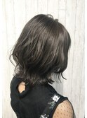 外はねくびれモードボブ×イルミナダークアッシュ☆