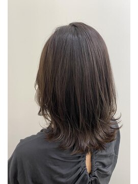 ネオリーブ チロル 横浜西口店(Neolive CiroL.) ココアグレージュ くびれボブ 切りっぱなしボブ