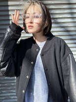 レトン 銀座(leton)&nbsp;ボブ/フェイスフレーミング/インナーカラー/イヤリングカラー