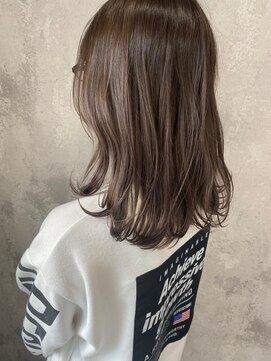 ハサミバイアトリエナガノ 千葉(8sami by atelier nagano) デザインカラー/レイヤーカット/ウエットヘア/オリーブベージュ